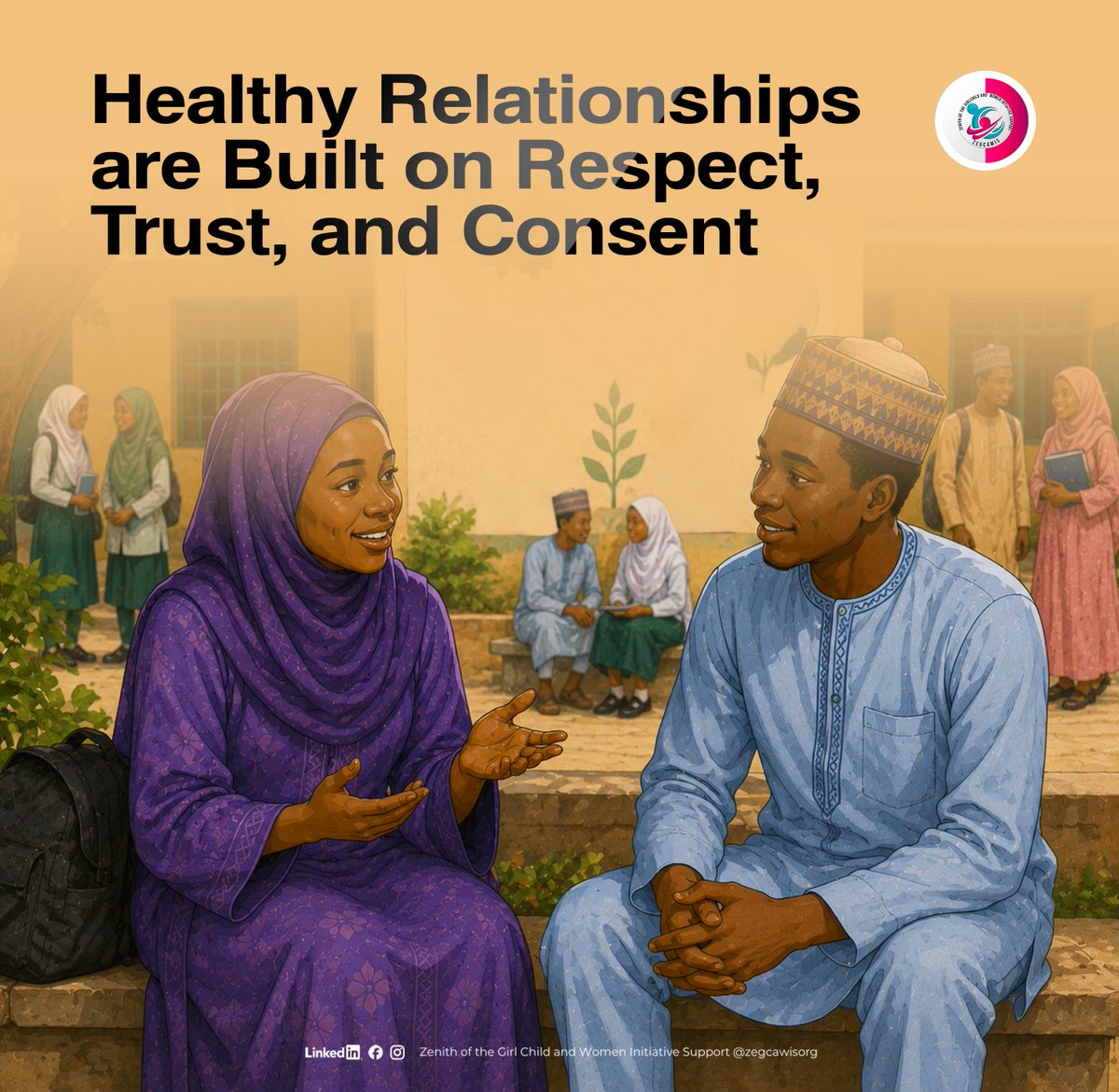 zegcawis's tweet photo. Healthy Relationships are Built on Respect, Trust, and Consent.

Together, we can promote healthy relationships that strengthen families and create safer communities.
#ZEGCAWIS #Ipasnigeria #Canadainnigeria #HealthyRelationships #ConsentMatters #MutualRespect #GenderEquality https://t.co/vKtdYqvEgi