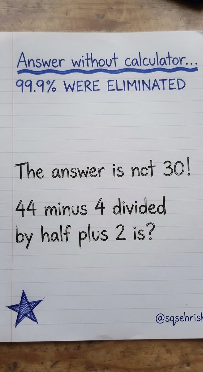 SqSehrish's tweet photo. Most people will confidently say 30, they're wrong

Are you smart enough to see why? https://t.co/o0YsX8r8RW