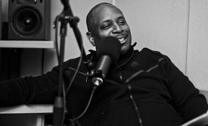 PremiumPete's tweet photo. Happy #CombatJackDay to the Legendary &amp; Iconic DISRUPTOR Reggie OSSE aka #CombatJack! Your voice &amp; presence is missed sorely worldwide, INTERNETS let’s take today &amp; remember all the gifts he blessed us with!🎂🎁🙏🏼❤️🕊👑

#DreamThoseDreams https://t.co/d5WJmyaIba