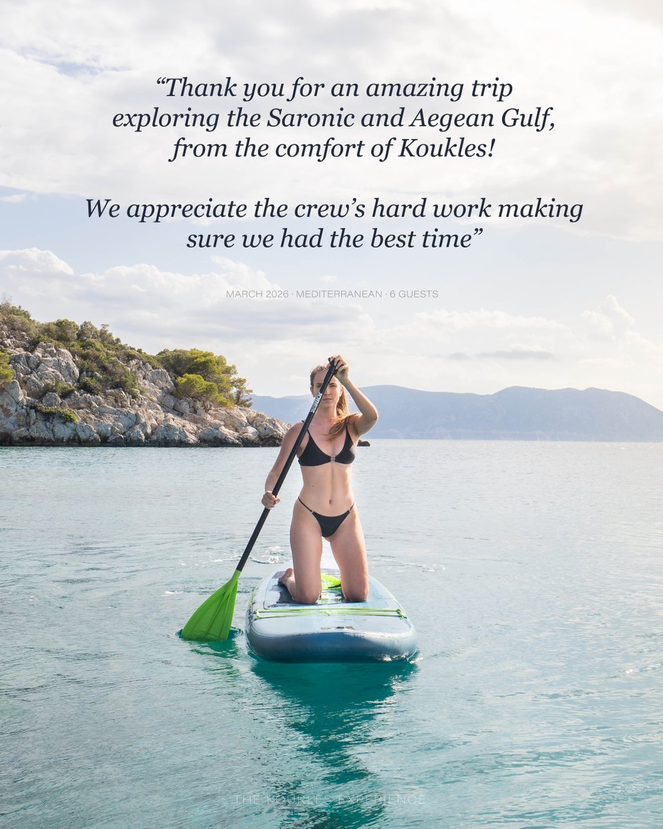 WestNautical's tweet photo. Discover hidden bays, prime mooring spots, and the best local food spots with the help of the best crew – all on board Koukles this summer 👩‍✈️

🔗 More info: https://t.co/om3l8U4iv9 | 📧 info@westnautical.com https://t.co/Xz5dStzGrF