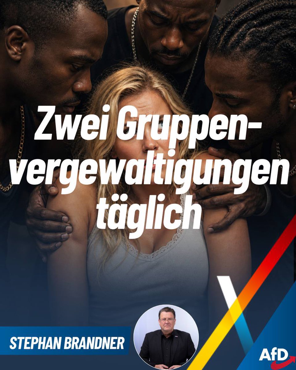 BrandnerSt's tweet photo. "Es braucht die konsequente Strafverfolgung, schnellere Verfahren, härtere Sanktionen und - bei ausländischen Tätern - die konsequente Aufenthaltsbeendigung. Nur so können Frauen wirksam vor solchen Taten geschützt werden."
👉https://t.co/xTKaiUjEE1 https://t.co/V0htf7BPdq