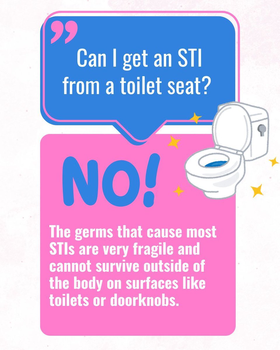 InfoASHA's tweet photo. You can't get an #STI from a #toilet seat but around 20% of Americans believe that someone can get an STI from a using a toilet after someone with an STI. Read more about a recent survey on STIs: https://t.co/sQ6Y9d5jWf #STItesting #Survey #News #Facts https://t.co/ovKml1JyES