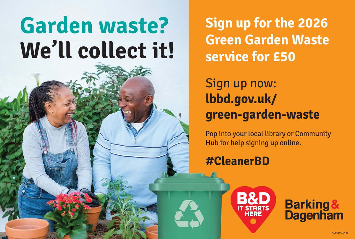 lbbdcouncil's tweet photo. Tidying up the garden? We can collect your waste and recycle it.🍃🍂♻️
Or why not have a go at composting? Visit our website for help to get started, including a free online course for B&D residents. 🌿🪱🤎
https://t.co/SrB88owlJC
#CleanerBD 🧡 https://t.co/LWPSzq8xlN