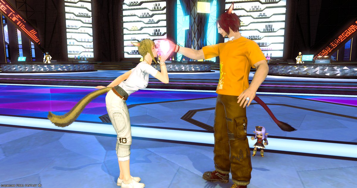 cyokococo's tweet photo. ２人で♡触ってるの撮れた！
#FF14 https://t.co/Y2x7UP7k4P