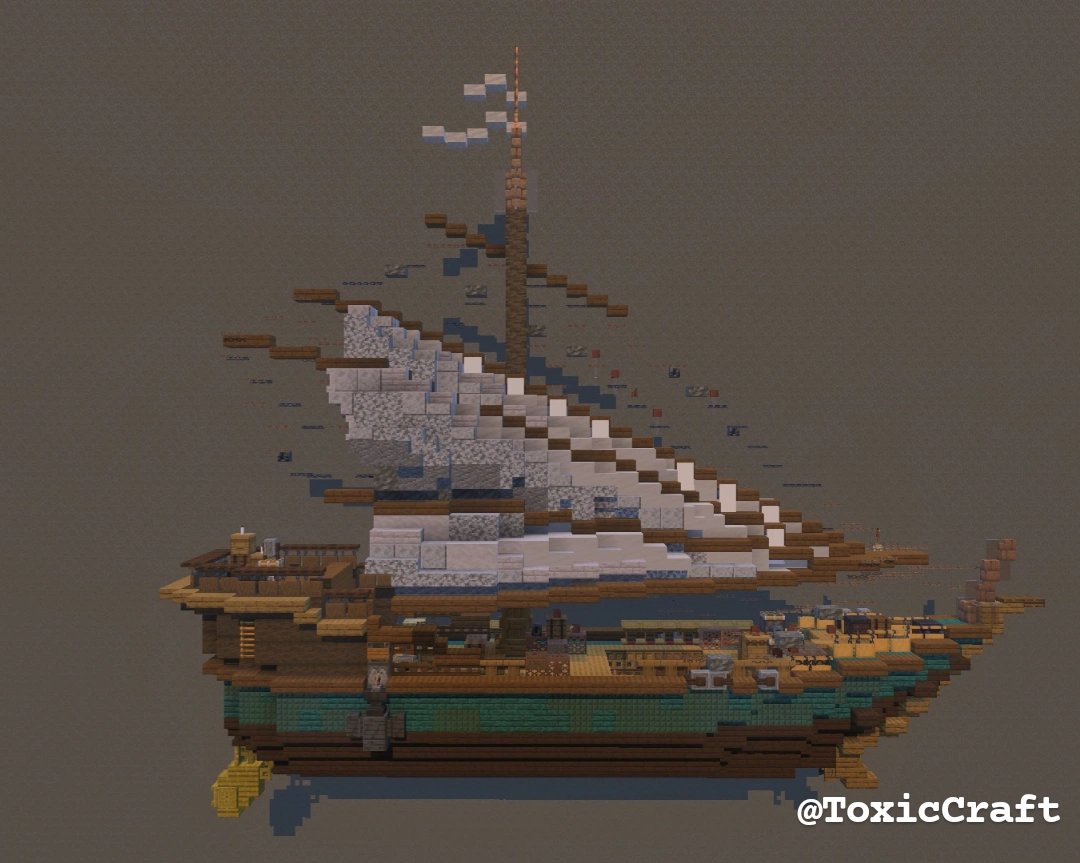 ToxicCraft_'s tweet photo. Minecraft Boat #Minecraft #Minecraftboat #Minecraftideas #Minecraftbuild #minecraft建築コミュ https://t.co/NaEIDmN6Lr