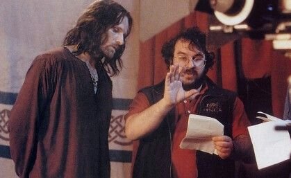 _EruIluvatar_'s tweet photo. LOTR behind the scenes with Viggo and Peter https://t.co/18NguBCan4