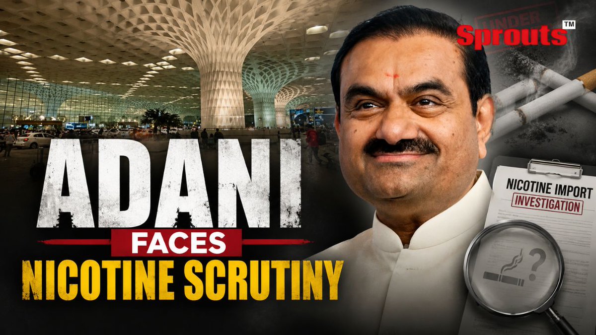 sproutsnews's tweet photo. Adani Duty-Free Nicotine Pouch Case: Mumbai Airport Sales Face Regulatory Scrutiny

🔗 Read the full report:
https://t.co/Loh6Nw91k5

Nicotine pouch sales at Mumbai International Airport's duty-free outlets are under regulatory scrutiny after a CDSCO investigation allegedly found imported nicotine pouches being sold without mandatory approvals. 

The Adani-led Mumbai Travel Retail has challenged the applicability of the Drugs and Cosmetics Act before the Bombay High Court.

The company has denied wrongdoing. The matter is currently pending before the Bombay High Court, with the next hearing scheduled for July 14.

@AdaniOnline @CSMIA_Official @MoHFW_INDIA @CDSCO_INDIA_INF @cbic_india @FinMinIndia @mygovindia @PIB_India @MumbaiNcb
@narcoticsbureau @MumbaiPolice
@CPMumbaiPolice @CMOMaharashtra
@Dev_Fadnavis

#Adani #MumbaiAirport #BombayHighCourt #CDSCO #DutyFree #NicotinePouches #PublicHealth #India #BreakingNews #SproutsNews