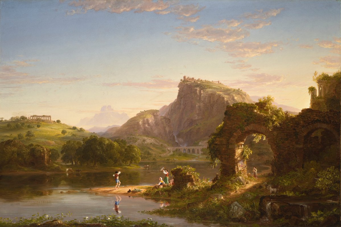 Tcolegoat's tweet photo. "L'Allegro" - Thomas Cole (19th Century) https://t.co/Abf9wXDE9P