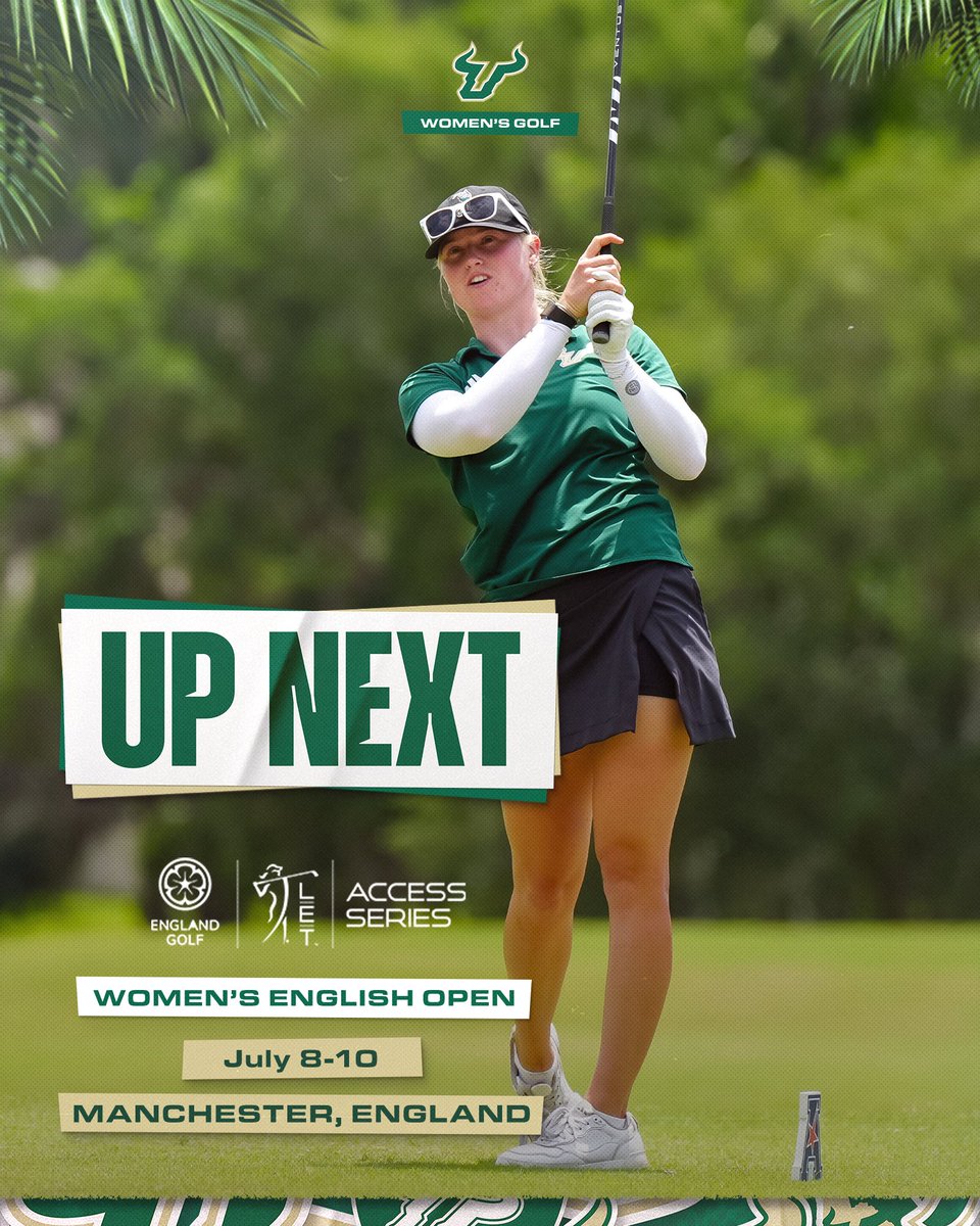 USFWGolf's tweet photo. Good luck in Manchester, Cherry!!

Live results: https://t.co/NqPOAZfi3M https://t.co/cFFl9e6vOE