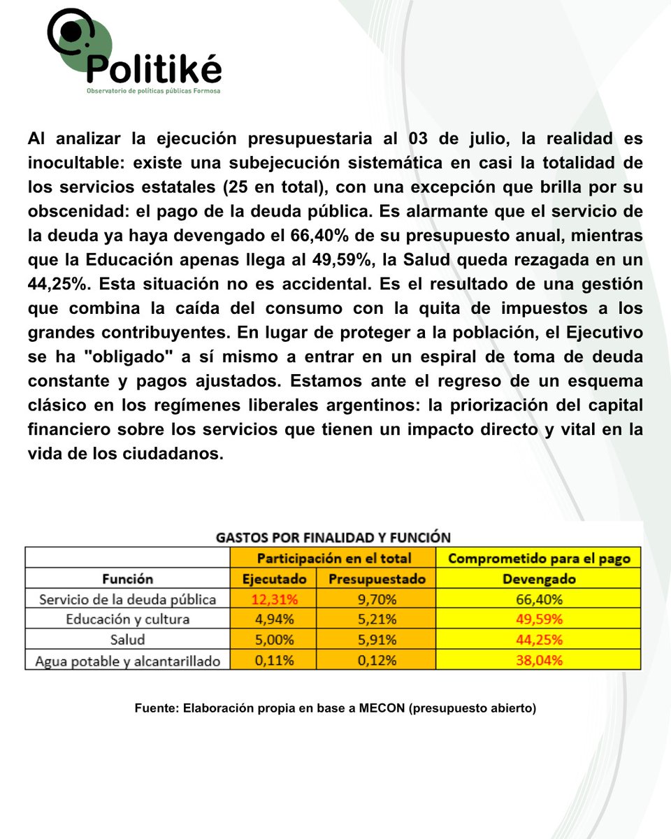 ObservatorioP12's tweet photo. ✅El Gobierno Nacional una vez más demuestra la priorización del capital financiero, sobre los servicios que tienen un impacto directo y vital en la vida de los ciudadanos. En lugar de proteger a la población, se ha "obligado" a entrar en un espiral de toma de deuda constante. https://t.co/52gfQFt2BF