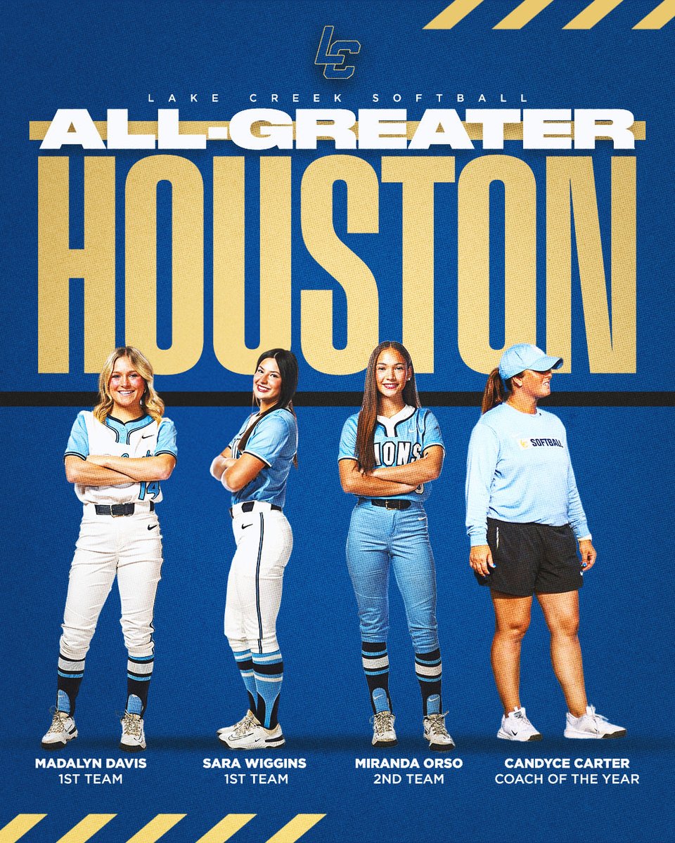 LakeCreek_SB's tweet photo. 𝐀𝐥𝐥 𝐆𝐫𝐞𝐚𝐭𝐞𝐫 𝐇𝐨𝐮𝐬𝐭𝐨𝐧! 
Thank you @HoustonChronHS @JonPoorman 

Madalyn Davis 1st Team OF 
Sara Wiggins 1st Team P
Miranda Orso 2nd Team OF https://t.co/Mts9VcEvvh