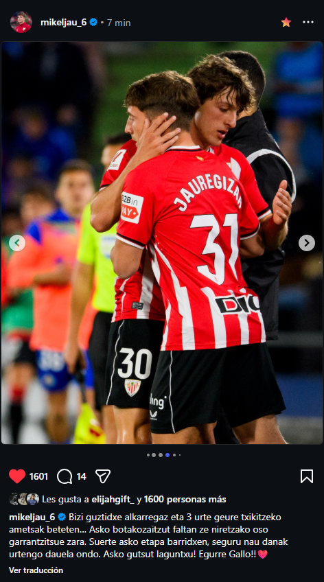 AthleticXtra's tweet photo. 🚨 Mensaje de despedida de Jaure a Unai: "Toda la vida juntos y 3 años cumpliendo nuestros sueños de niño. Te voy a echar mucho de menos porque para mí eres muy importante. Mucha suerte en tu nueva etapa y estoy seguro de que saldrá todo bien. Te quiero mucho, amigo" ❤️🤍. https://t.co/K9RSYCLr3f