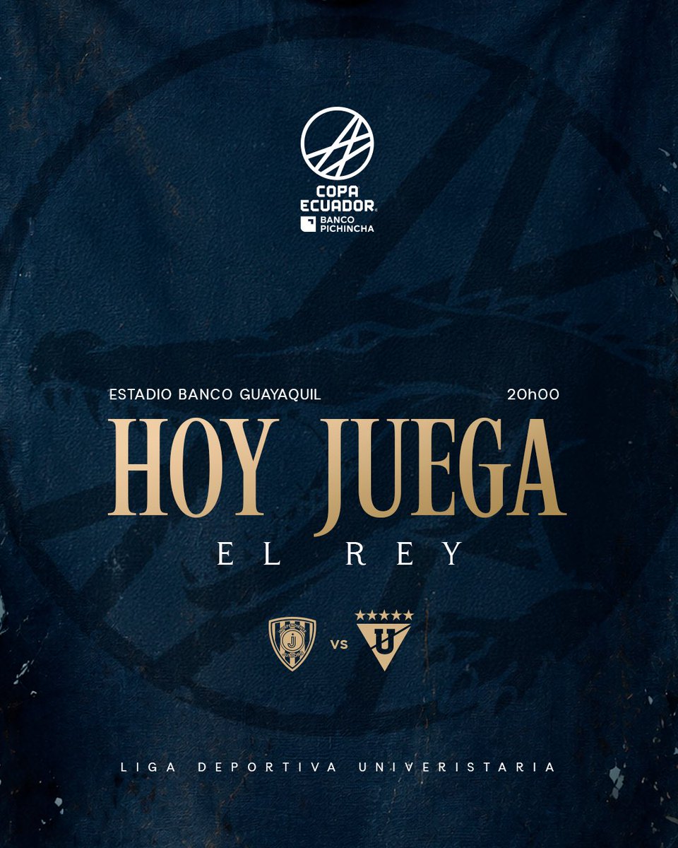 LDU_Oficial's tweet photo. ¡HOOOOOY JUEGA LIGAAA! 

Un nuevo desafío nos espera, hoy por Copa Ecuador. 🇪🇨🏆

🆚 Independiente Juniors 
#CopaEcuadorBancoPichincha https://t.co/vKMxfRCdPn