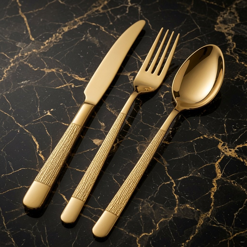 UiMtraders's tweet photo. Signature Ridge Gold 11-Gauge 304 Stainless Steel ✨
Elevate your table with Signature Ridge – premium 11-gauge 304-grade stainless steel cutlery featuring a bold, hammered ridge texture for superior grip and timeless elegance.
Mirror-polished finish with luxurious textured handles
Heavy-duty 11-gauge strength built for daily HORECA use
Perfect for fine dining, hotels, restaurants & banquets
Dishwasher safe • Rust-resistant • Professional quality
DM for pricing, bulk orders & custom branding!
Horeca King's – Premium Tableware for Premium Experiences.
#HorecaKings #SignatureRidge #Cutlery #HotelSupplies #RestaurantEssentials #StainlessSteel #FineDining