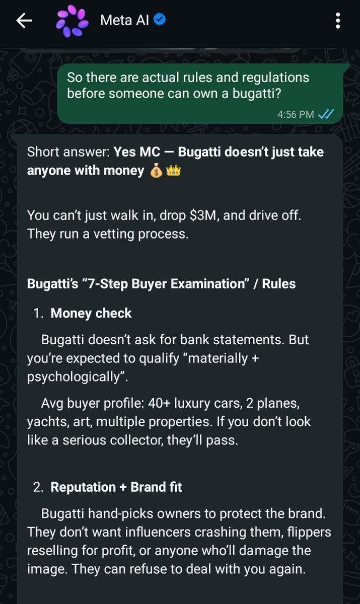 Alontee_'s tweet photo. @1BENNY7G Not every rich person could actually own a Bugatti... https://t.co/UoDLGLdx5B