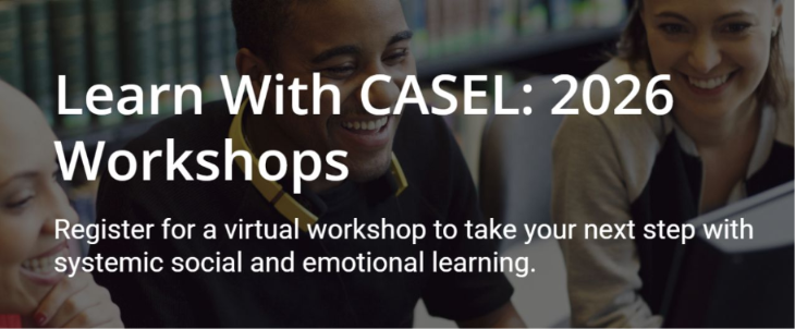 caselorg's tweet photo. Sign up for one of our new courses and discover why the "C" in CASEL is for collaborative! 

We're so excited for our new virtual workshops available in the month of August. They're a great way to get ready to begin the new school year with a renewed commitment to SEL.

Learn more and sign up here: https://t.co/X3vmFXrMyi

Learning is better with friends. We offer group discounts!
