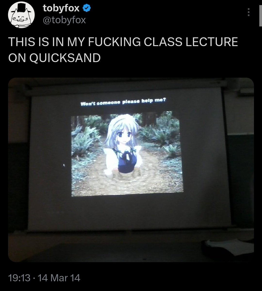crazy_mimic's tweet photo. Do you think Toby will ever stop referencing that one fucking post https://t.co/1WzzeaFrtw
