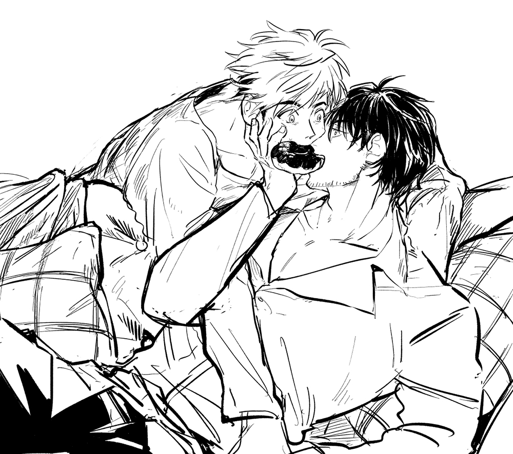 nmaaagu's tweet photo. 【過去絵垂れ流し】※BL 台葬 https://t.co/oIuMYMWCzw