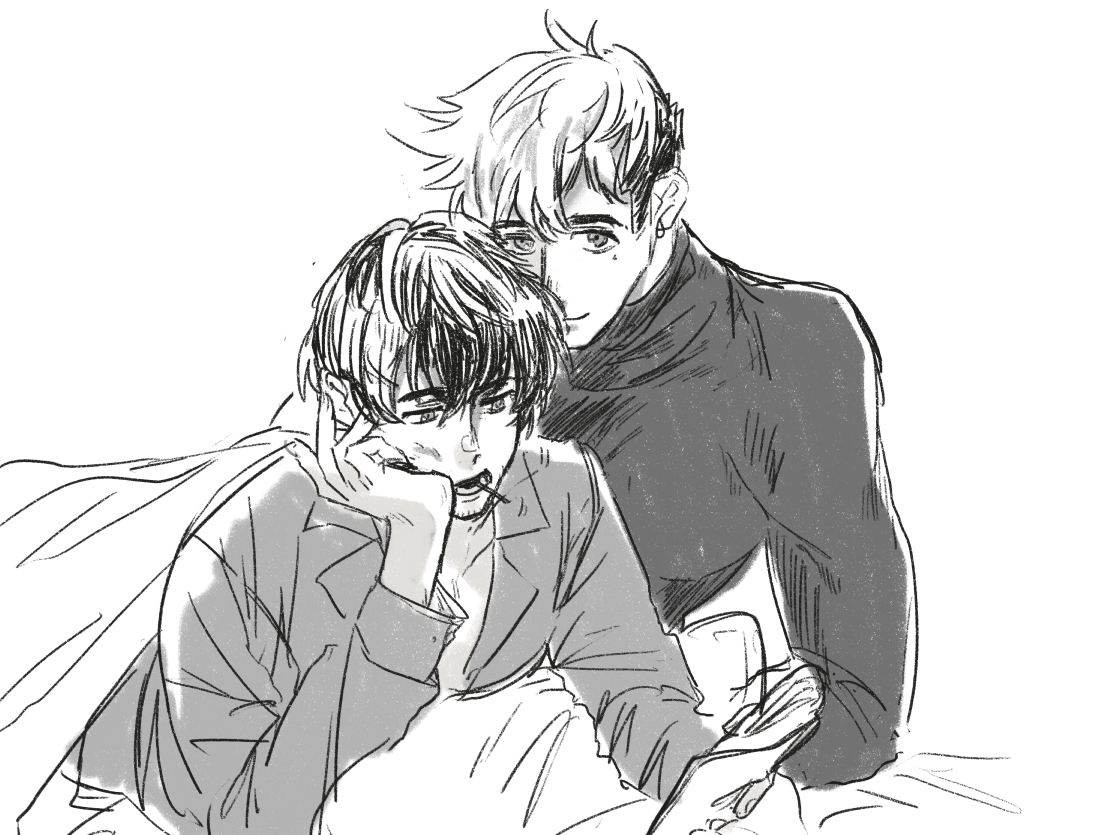 nmaaagu's tweet photo. 【過去絵垂れ流し】※BL 台葬 https://t.co/oIuMYMWCzw