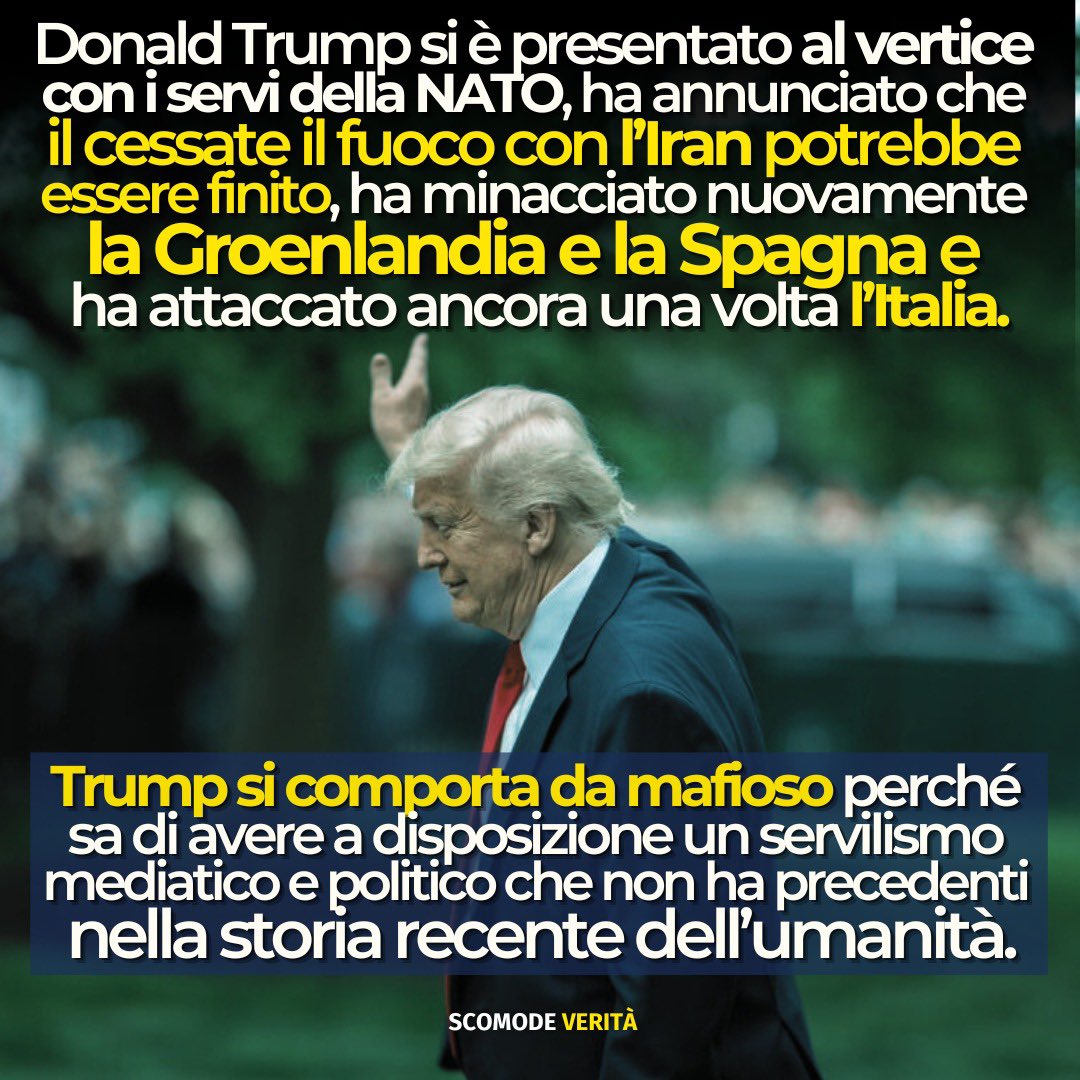 ale_dibattista's tweet photo. Trump è Trump. Il dramma è che si comporta da “super Trump” perché sa di avere a disposizione un servilismo mediatico e politico davvero senza precedenti. Leggete qui 👉 https://t.co/GhghSLKrFt e iscrivetevi al mio canale Substack https://t.co/eAkWfpig1u