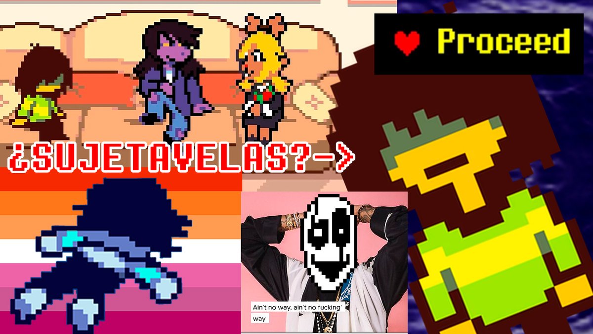 nikofex's tweet photo. Miniatura conceptual de un inexistente videoensayo títulado "El terror existencial de Deltarune" https://t.co/6M829P9GSG