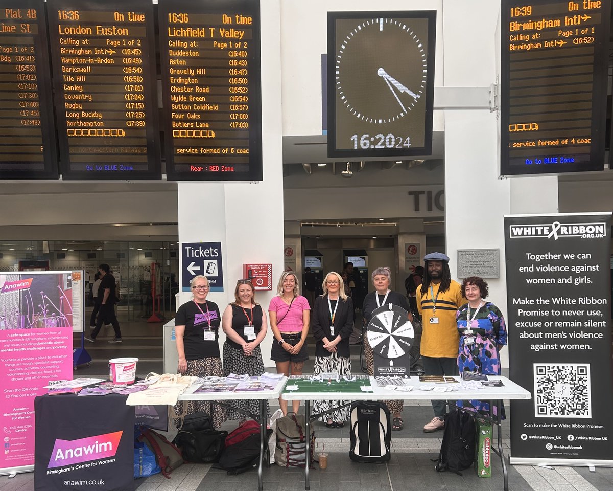 WestMidRailway's tweet photo. ⚽ Whilst the World Cup is incredibly exciting &amp; unifying, the experience of watching football isn’t the same for everyone, especially women. That’s why we headed to Birmingham New Street on Monday to discuss this with passengers. https://t.co/5qC4FtEgze