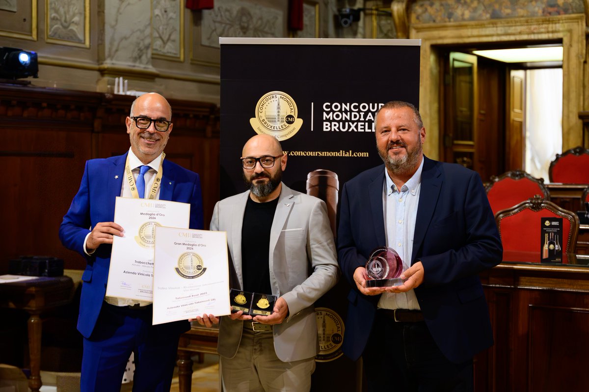 TenutaTalamonti's tweet photo. On Monday we picked up two important awards at the @concoursmondial de Bruxelles for our Talamonti Rosè 2025.
The wine received the Grand Gold Medal and the Vinolok Trophy "International Revelation of Rosé Wines 2026," the highest award given in the rosé wine session. https://t.co/Z9WjD3tZNY