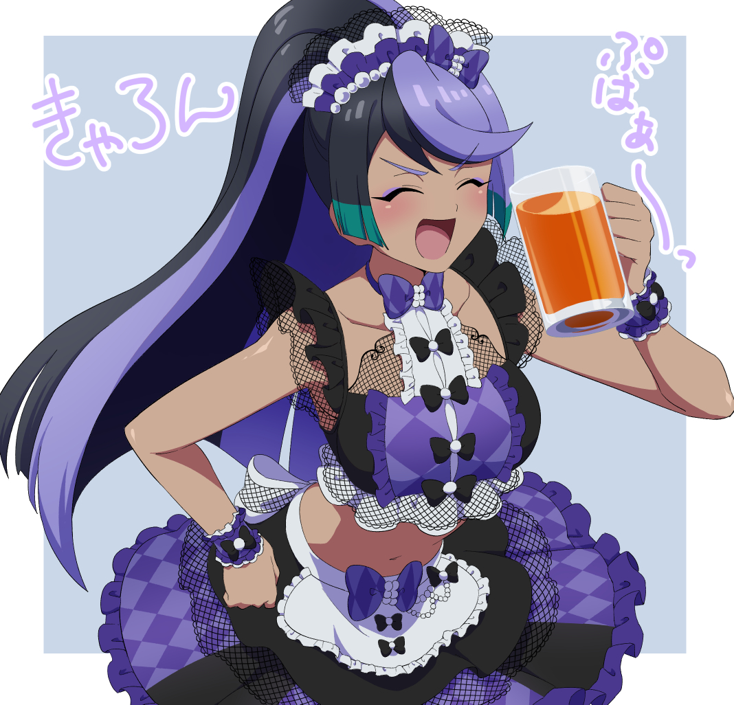 umagaobanana's tweet photo. 好きな要素詰め込んだ褐色サマメポニテ https://t.co/jqkoEVNaM9
