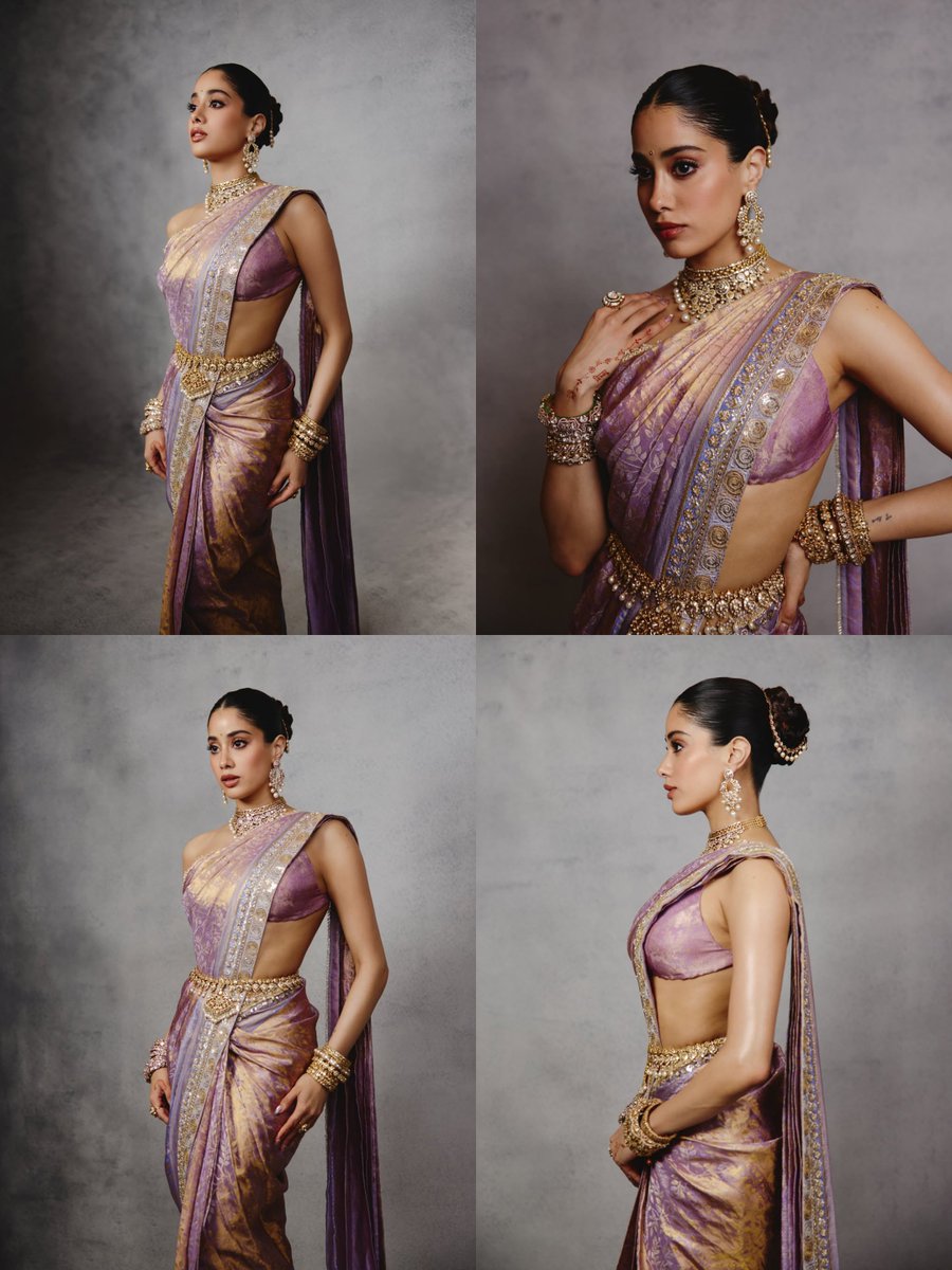 lostinsfictionn's tweet photo. one of the prettiest sarees she wore!!🪻 https://t.co/dOPe9UoIid
