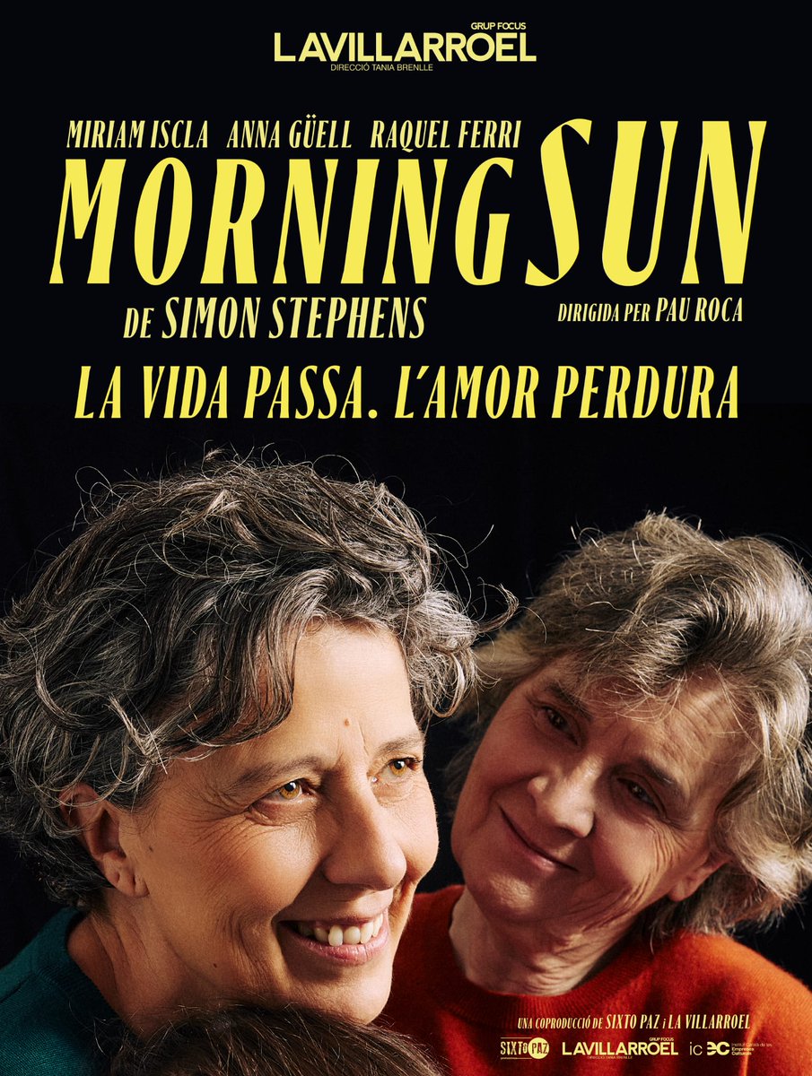 SixtoPazTeatre's tweet photo. Aquest octubre estrenem MORNING SUN a @La_Villarroel, una obra que reivindica el viatge extroaridinari de ser una dona corrent a la gran ciutat, escrita per Simon Stephens. 

Amb Miriam Iscla, Anna Güell i Raquel Ferri, dirigides per @PauRocky. 

🎟️ https://t.co/kIYowiyj6q https://t.co/kBMLk90ciR