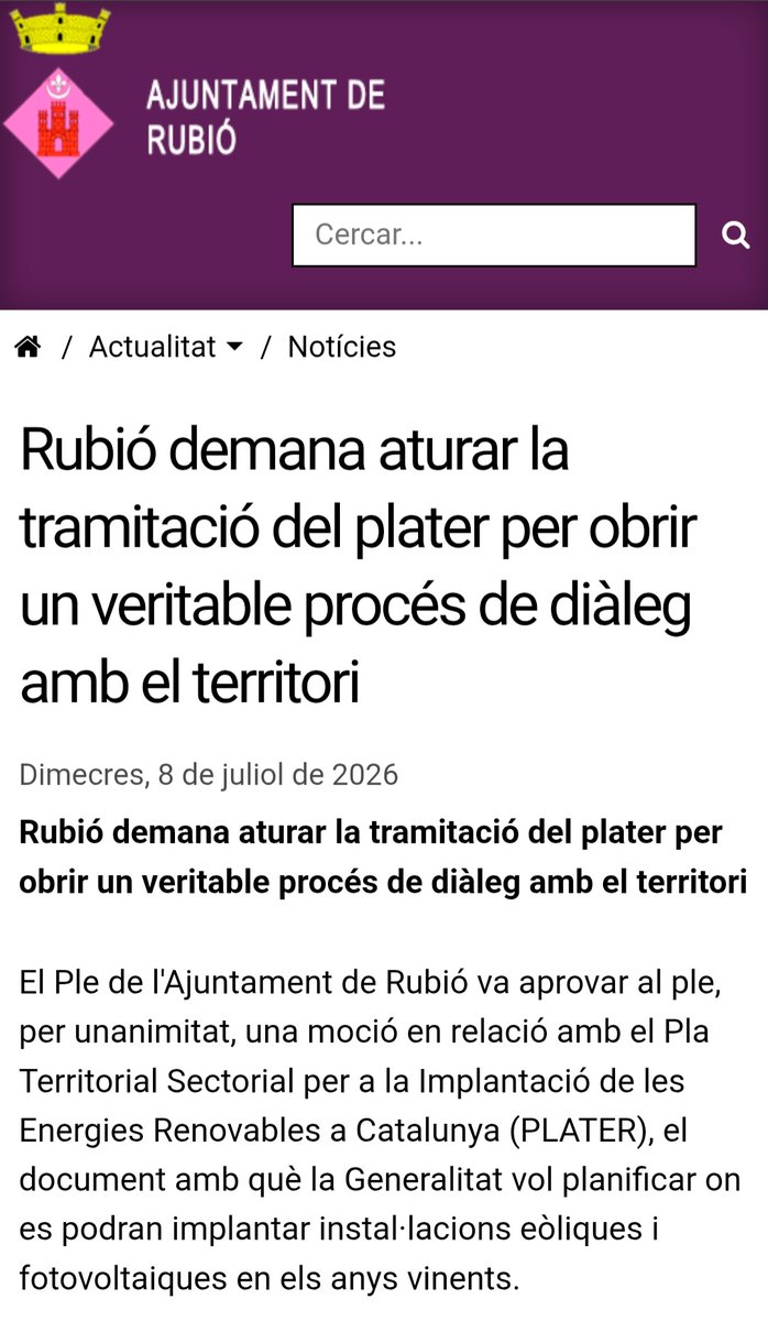 HelenaCANTEROG1's tweet photo. No tots els polítics són iguals. A Rubió tenim des del '23, un nou alcalde i un equip de gent honesta que estima la terra. El canvi és abismal respecte a altres consistoris veïns que ho porten tot d'amagat i pacten per darrere amb les empreses. Avui ens comuniquen això!
#Anoia https://t.co/ZWW4LWwGKz