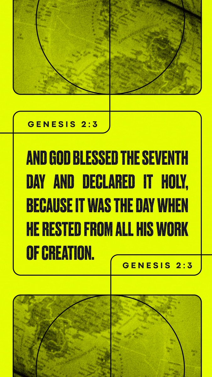 mtplesantturkey's tweet photo. July 8, 2026
Verse of the Day 
Genesis 2:3 NLT
[3] And God blessed the seventh day and declared it holy, because it was the day when he rested from all his work of creation. https://t.co/wo9gqgrZoR