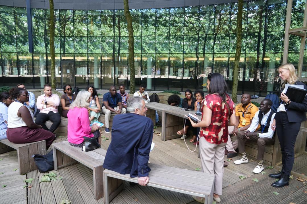 EUtoAU's tweet photo. #AUMediaFellowship 3º cohort visited EU 🇪🇺 institutions, Brussels. 

They were welcomed by @eu_eeas, EEAS Deputy Managing Director for Africa, @francescaDM_EU deepening their understanding on #AUEU Partnership.

@_AfricanUnion https://t.co/v223EyaH1y