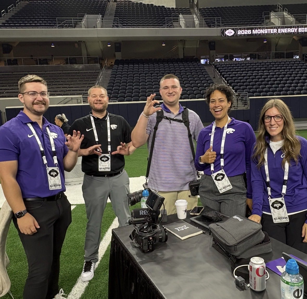 DScottFritchen's tweet photo. Brains of the K-State operation. Photos, videographers, special media team, we are always representing the 785. https://t.co/KLSDWOlQfa