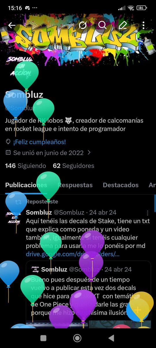 Sombluz's tweet photo. Otro año más aquí Jajaja https://t.co/PO6csmZWwU