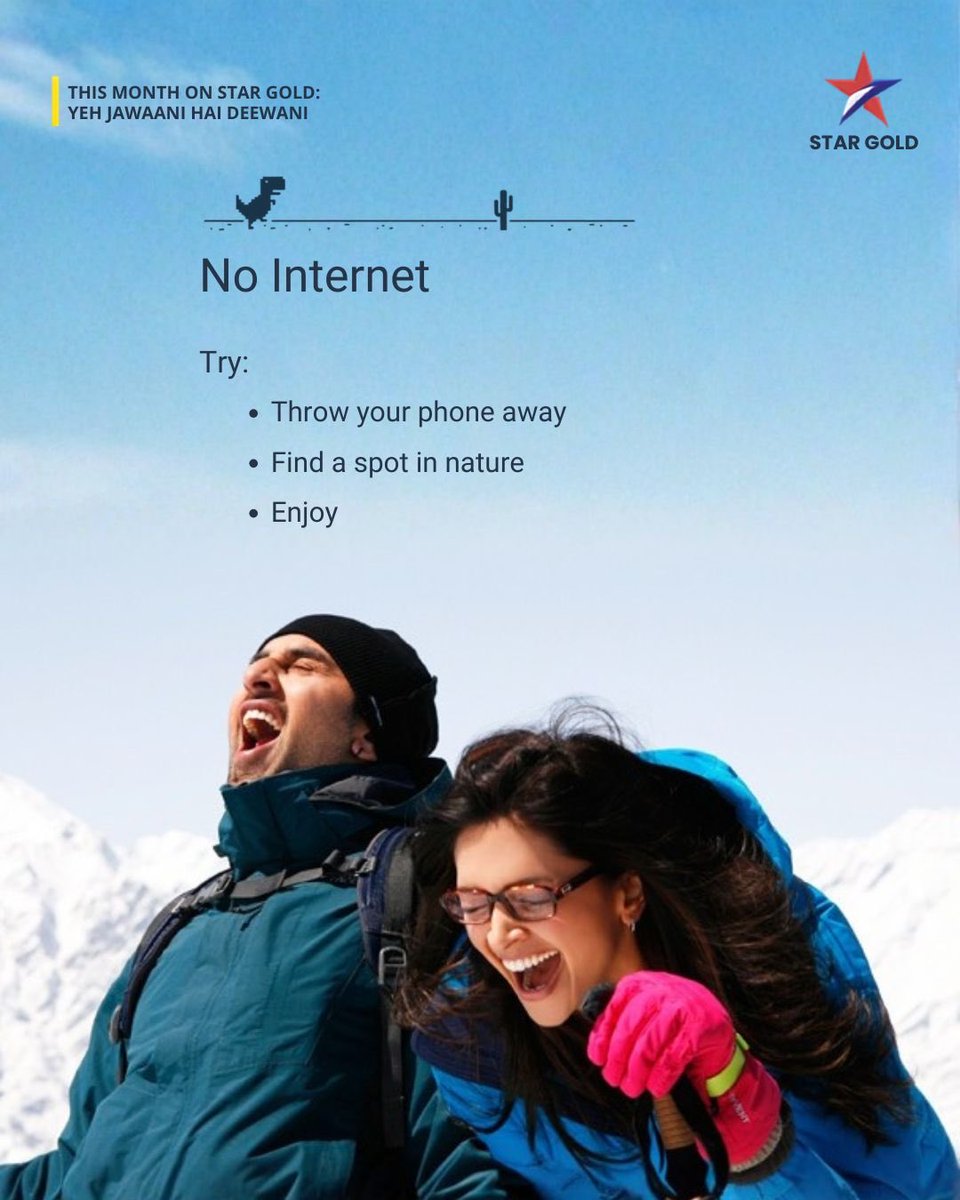 StarGoldIndia's tweet photo. This and no one disturbing us๐ฉ๐ซถ๐ป
#NoInternetTrend #Nature #NoNetworkTrend #CoupleLove #RomanceBollywood
(Bollywood Movies, Mountains, Beaches, Nature, Romantic, No Internet Trend, No Network, Trending, Outdoor, Bollywood Couples, Star Gold) https://t.co/I2iNmlScEp