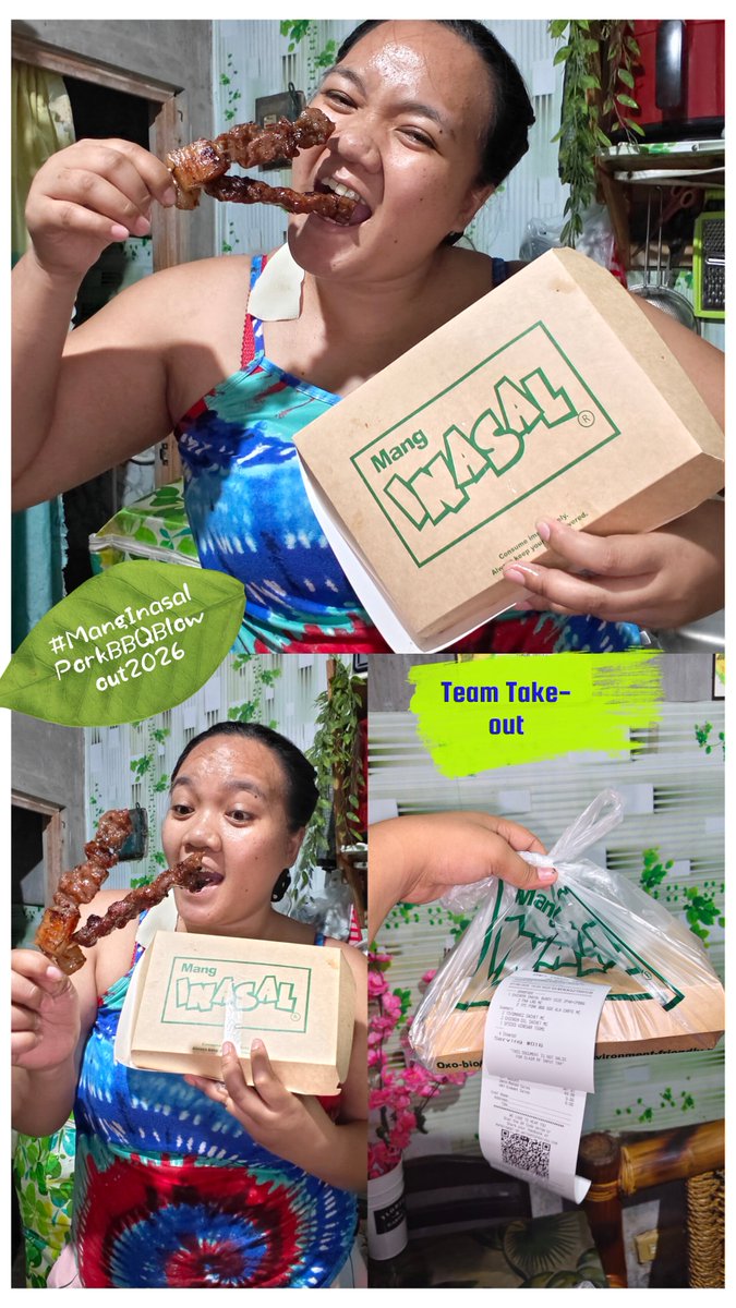 Mommyjoy_3js's tweet photo. @MangInasalPH Pagkatapos ng mahabang araw bilang isang full-time mom, deserve ko rin ang masarap at nakakabusog na meal. 💚🍢 Kaya takeout agad ng paborito kong Mang Inasal Pork BBQ! Sulit sa sarap at pagkatapos ng nakakapagod na araw. #MangInasalPorkBBQBlowout2026
@MangInasalPH https://t.co/WJ1ZxJ5g6A