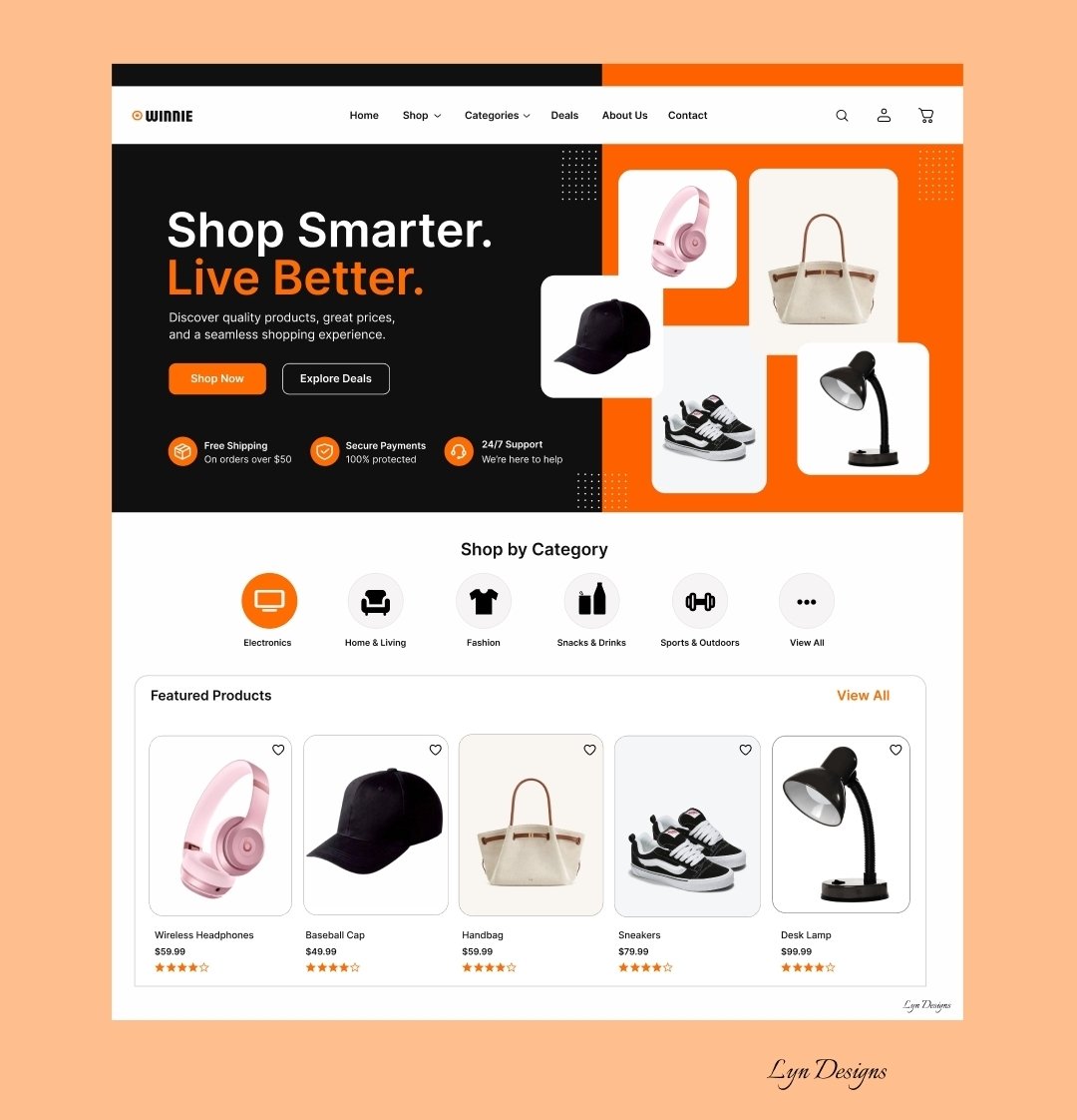 EvelynOlal17356's tweet photo. Happy Wednesday 👩💻
🛒✨ E-Commerce Homepage
I designed this e-commerce homepage with a clean, modern layout that makes browsing products and shopping simple, seamless, and enjoyable.
#uiuxdesign #Ecommerce #HomepageDesign #Figmadesign #opentowork #lyndesigns #productdesign https://t.co/8FB4kAp5E8
