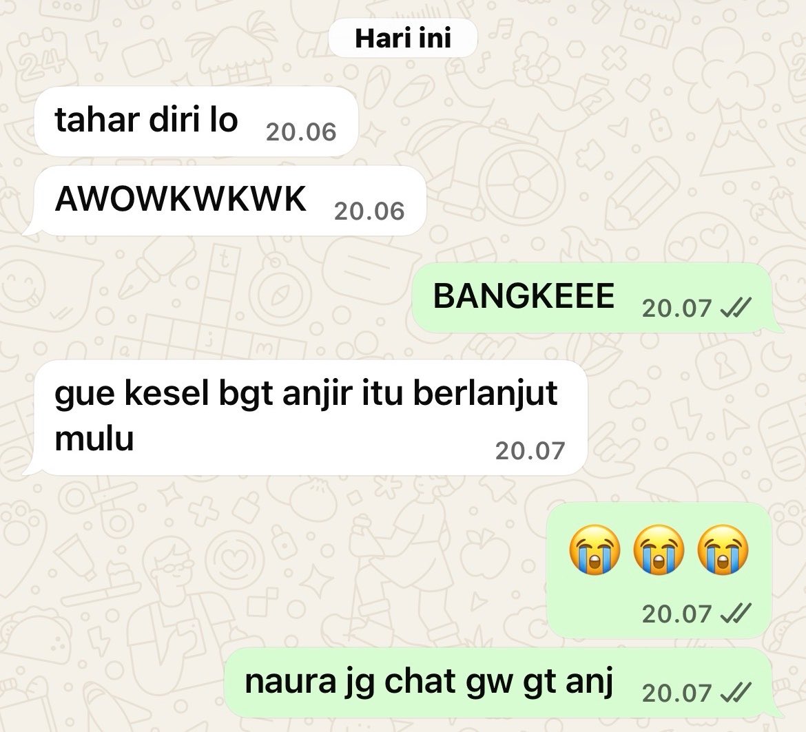 mailoboroo's tweet photo. NGAKAK BGT YAAMPUN, NAURA BIMA MENCEGAH GW MELAWAN BOS😭 https://t.co/znn1mVztYA