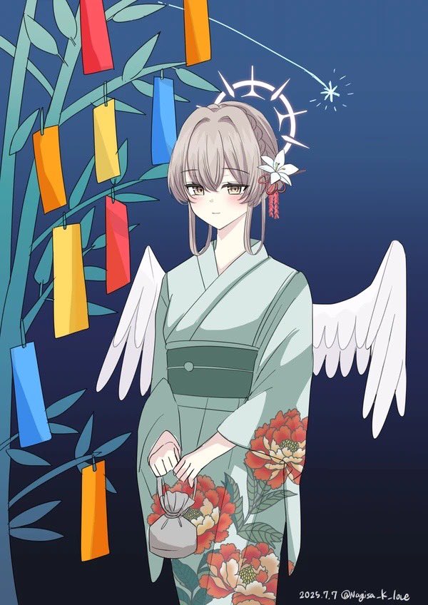 Nagisa_K_love's tweet photo. 昨日再掲するべきだった七夕ナギサ🎋
今年もナギサにいいことがたくさんありますように💫🙏 https://t.co/eax0d0pBQ3