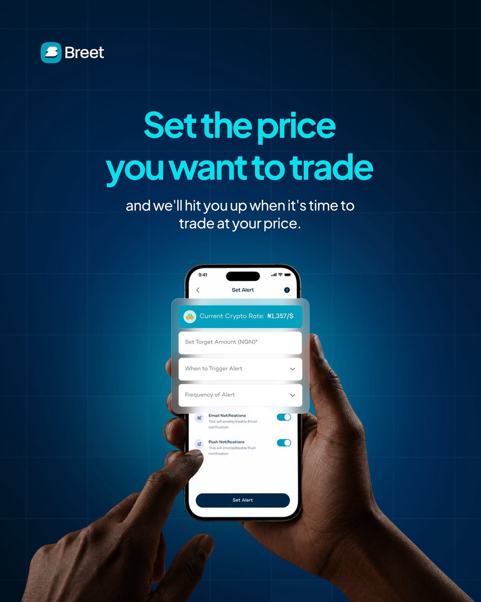 breetapp's tweet photo. Stalking the rate 24/7 is our job now, not yours. Don’t forget to turn on your price alert. 🔔 

#Rates #Crypto #BreetRates #PriceAlert #CreditAlert https://t.co/eKqzGNxZkl