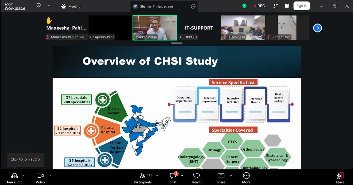 DhrHtain's tweet photo. #ADOPT50 was a grand success!
179 healthcare experts, policymakers, and researchers from 20+ states came together and presentation was given by @shankarprinja to discuss the role of #HealthTechnologyAssessment in revising #ABPMJAY Health Benefit Packages (HBPs). https://t.co/4rMuysIlSr