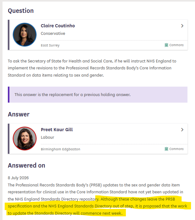 CforWomenUK's tweet photo. Keep applying pressure - men aren't women - and sex matters in healthcare. Next week, the government will begin the work to ensure that NHS medical records accurately record sex. @ProfAliceS 1/ https://t.co/klZOV150mH