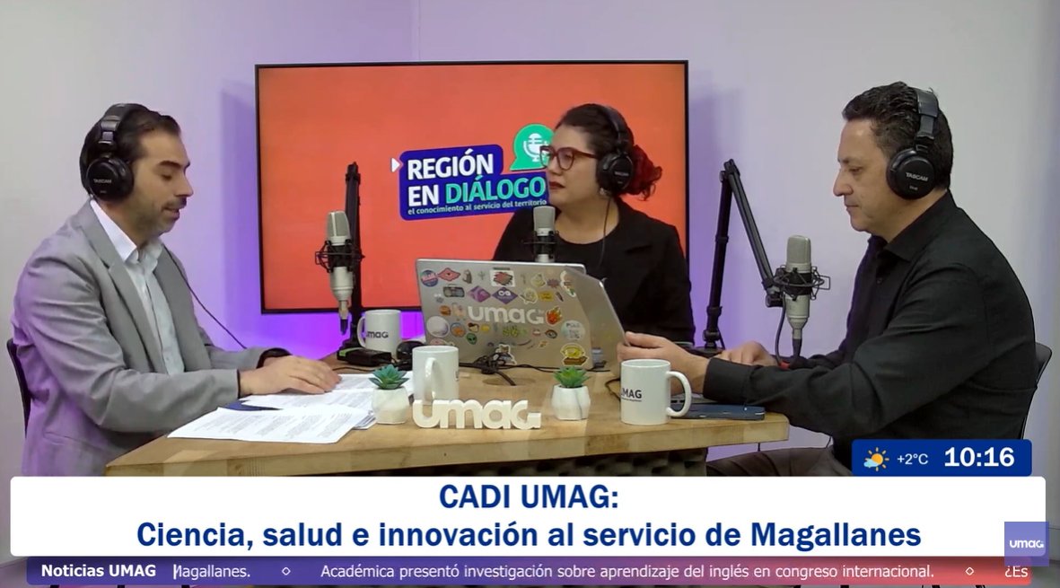 udemagallanes's tweet photo. Ya estamos en vivo con un nuevo capítulo del podcast Región en Diálogo desde el Campus Central UMAG 🎙️📺 https://t.co/Qke59RHnZK #puq https://t.co/FiCPJVU9LG