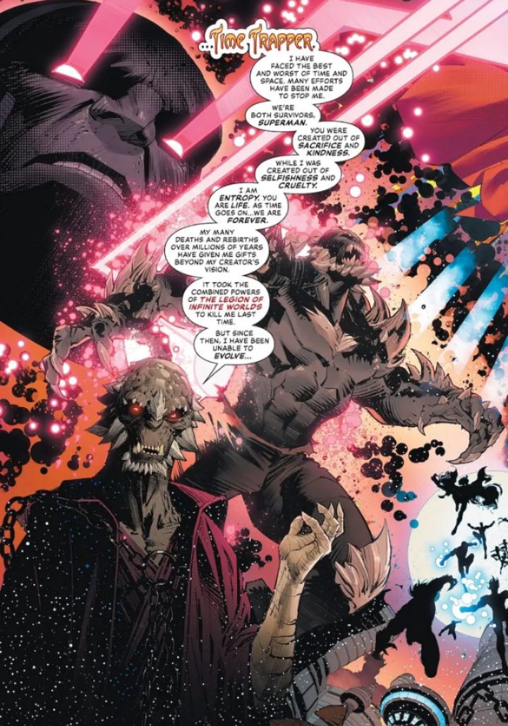 haderachdingus's tweet photo. Idk what the consensus is but personally I kinda loved Doomsday becoming The Time Trapper, really interesting route for his character https://t.co/gPivC2CCPY