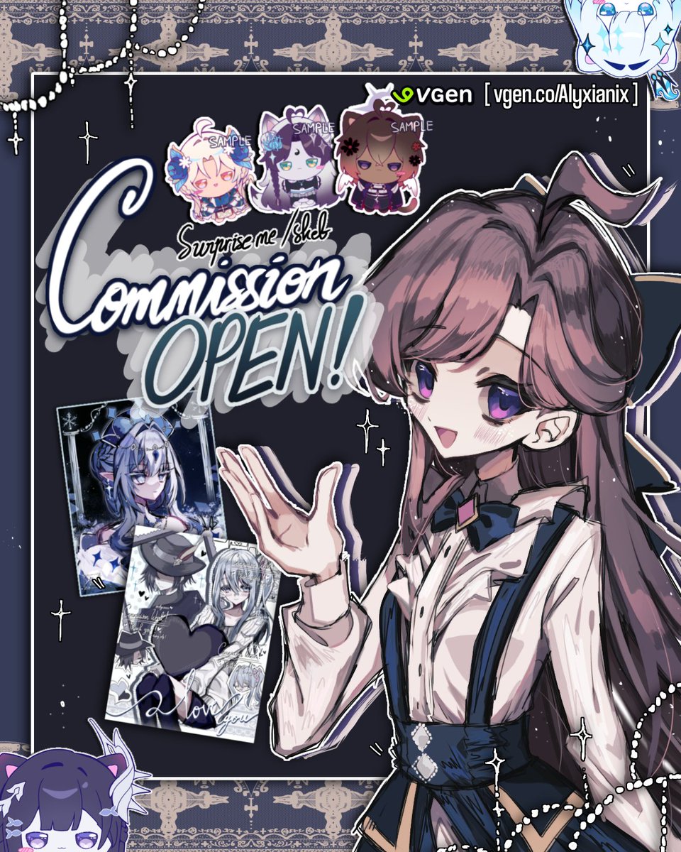 Alyxianix's tweet photo. [ 💙 + shares are appreciated ~ ]
Commission Open!
°
🔗 + More in the replies
Thank you for your time! ✨
°
#vgen #artcommission https://t.co/rddAfnzKHc