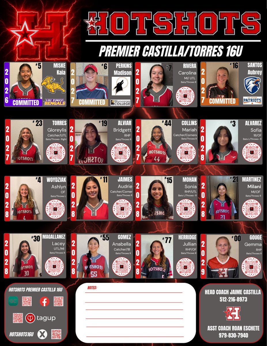 AudrieJaimes's tweet photo. @Coach_Twinn @RecruitMatador We’d love to have you out this weekend! Here’s our schedule if you’re able to make it. Hope to see you there, @Coach_Twinn🥎 https://t.co/m6NtIIESyo