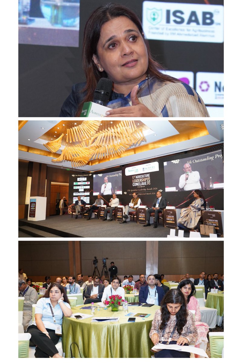 agri_today's tweet photo. 🤝Session 3 Policy Reforms to Unlock Potential in #Agriculture at 17th #ALC2026 explored how policy reforms, innovation, and public-private partnerships can unlock new opportunities for Indian agriculture and strengthen farmer livelihoods.
#PolicyReforms #AgriInnovation #Farmers https://t.co/NBnV4vJ0fC