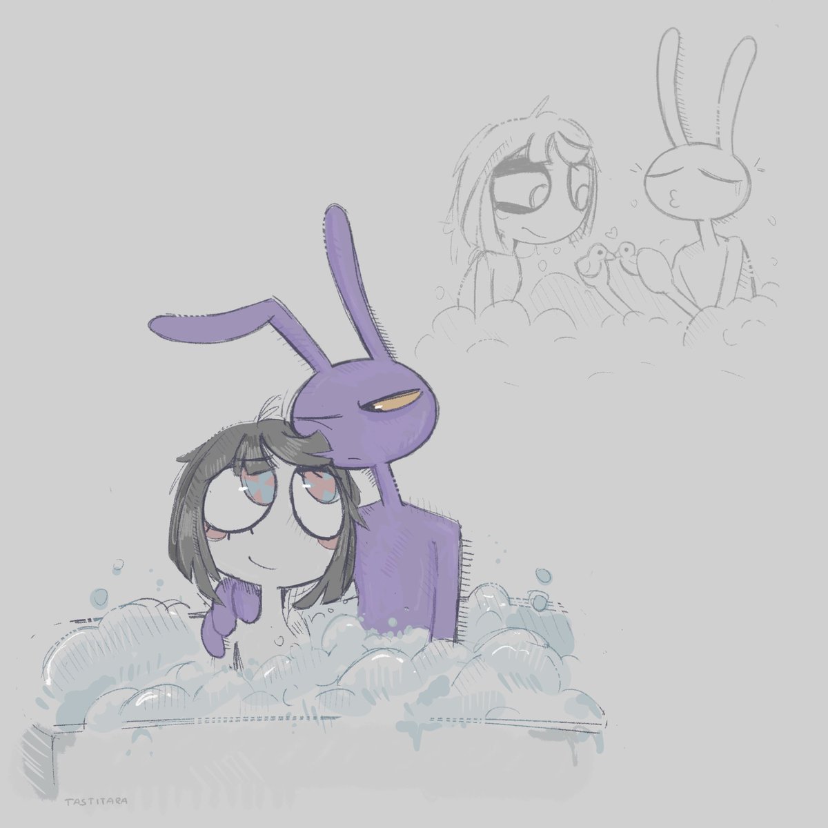 Tastitara's tweet photo. More bath time funnybunny because I’m really running out of ideas 💔
#funnybunny #tadc #TheAmazingDigitalCircus https://t.co/bifcfr8OAN