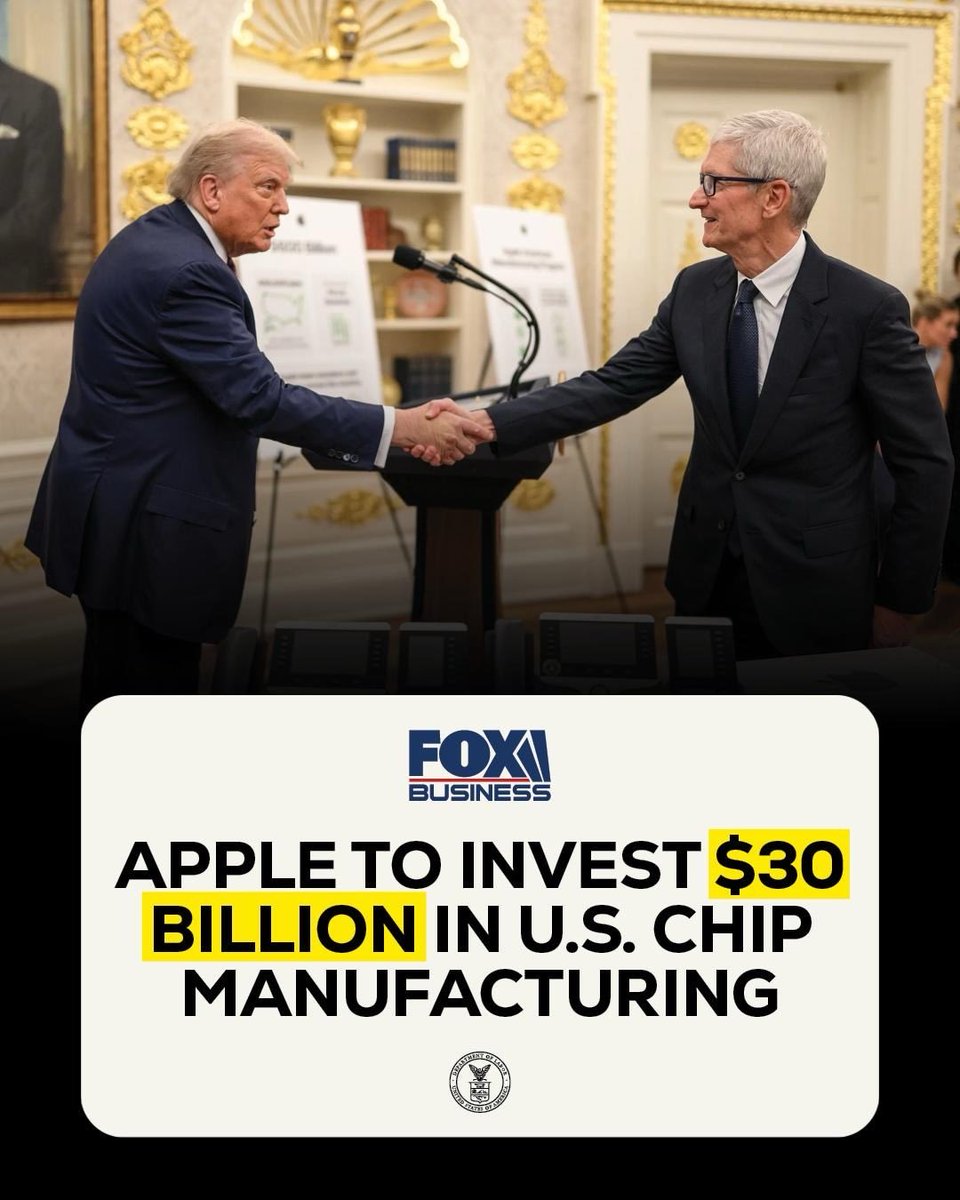 USDOL's tweet photo. ✅ More than $30 BILLION INVESTMENT in chip MANUFACTURING.

✅ U.S. PRODUCTION of 15 BILLION chips.

✅ HUNDREDS of AMERICAN JOBS.

No, this is not déjà vu—JOBS and INVESTMENTS just keep coming to our country thanks to @POTUS. 🇺🇸

READ ⬇️
https://t.co/lIdpGyNxUN https://t.co/WR7nnX4kYw